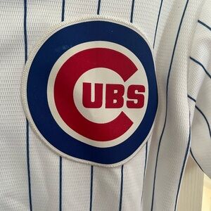 Majestic White and Blue Kids Jersey